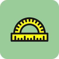 Protractor Vector Icon Design