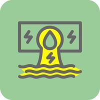 Hydroelectricity Vector Icon Design