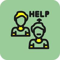 Ask For Help Vector Icon Design