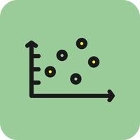 Scatter Graph Vector Icon Design