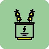 Power Transformer Vector Icon Design