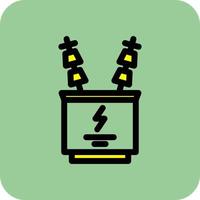 Power Transformer Vector Icon Design