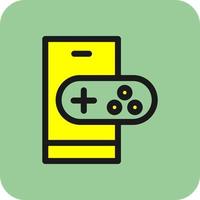 Mobile Gaming Vector Icon Design