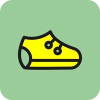 Baby Shoes Vector Icon Design