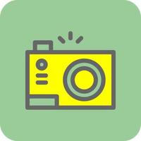 Compact Camera Vector Icon Design
