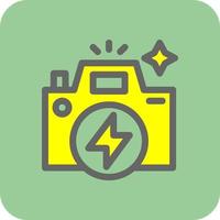 Flash Camera Vector Icon Design