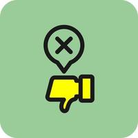 Disagree Vector Icon Design
