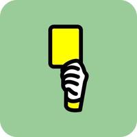 Yellow Card Vector Icon Design