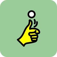 Coin Toss Vector Icon Design