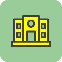 Cloud Based Architecture Vector Icon Design