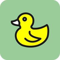 Rubber Duck Vector Icon Design