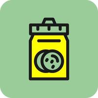 Cookie Jar Vector Icon Design