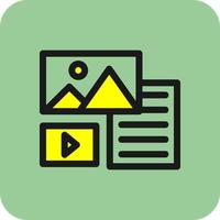 Unstructured Data Vector Icon Design