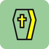 Coffin Vector Icon Design