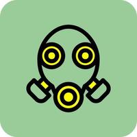 Gas Mask Vector Icon Design
