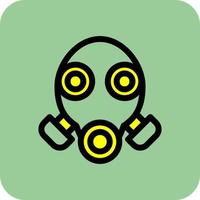 Gas Mask Vector Icon Design