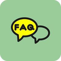 FAQ Vector Icon Design