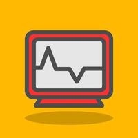 Heart Monitoring Vector Icon Design