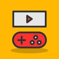 Game Streaming Vector Icon Design