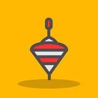 Spinning Top Vector Icon Design
