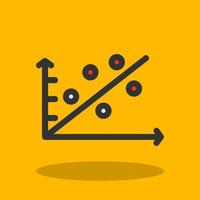 Scatter Plot Vector Icon Design