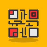 diseño de icono de vector de código qr