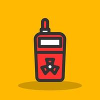 Radiation Detector Vector Icon Design