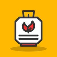 Biogas Cylinder Vector Icon Design