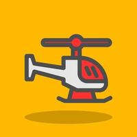 Helicopter Vector Icon Design