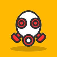 Gas Mask Vector Icon Design