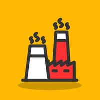 Nuclear Factory Vector Icon Design