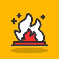 Fire Energy Vector Icon Design