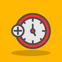 Medical Clock Vector Icon Design