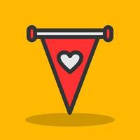 Pennant Vector Icon Design