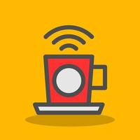 café wifi vector icono diseño