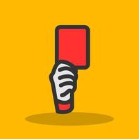 Red Card Vector Icon Design