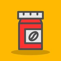 Coffee Jar Vector Icon Design