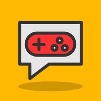 Game Chat Vector Icon Design