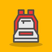 Backpack Vector Icon Design