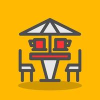 Coffee Terrace Vector Icon Design
