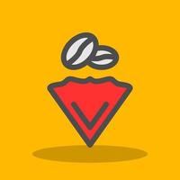 Coffee Filter Vector Icon Design