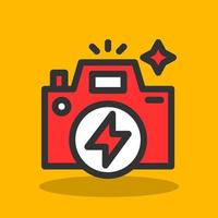 Flash Camera Vector Icon Design