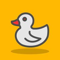 Rubber Duck Vector Icon Design