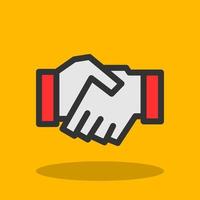 Game Handshake Vector Icon Design