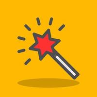 Magic Stick Vector Icon Design