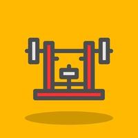 Bench Press Vector Icon Design