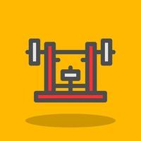 Bench Press Vector Icon Design