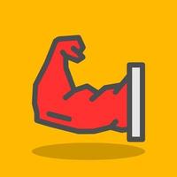 Arm Muscle Vector Icon Design