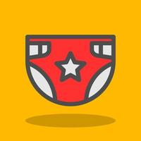 Diaper Vector Icon Design