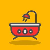 Bathtub Vector Icon Design